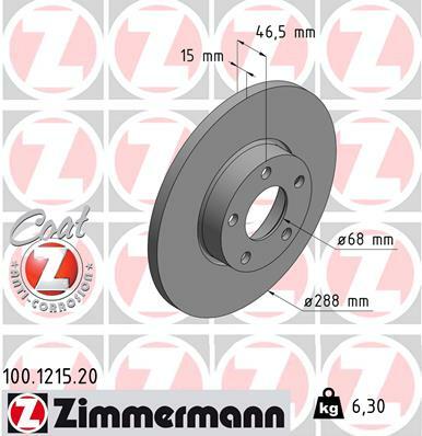 Tarcza hamulcowa Zimmermann