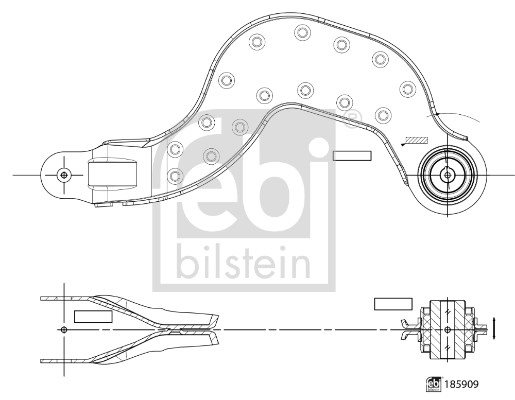 WAHACZ MERCEDES do Mercedesa, 185909, FEBI BILSTEIN w ofercie sklepu e-autoparts.pl 