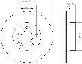 Tarcza hamulcowa do Mercedesa, 8DD 355 110-071, HELLA w ofercie sklepu e-autoparts.pl 
