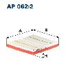 Filtr powietrzaAP 062/2, FILTRON WIX w ofercie sklepu e-autoparts.pl 