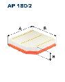 Filtr powietrzaAP 180/2, FILTRON WIX w ofercie sklepu e-autoparts.pl 