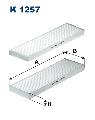 Filtr kabinowy przeciwpyłkowy wyprzedaż, K 1257-2x, FILTRON WIX w ofercie sklepu e-autoparts.pl 