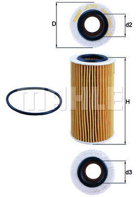 Filtr oleju OX 370D KNECHT
