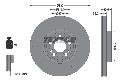 Tarcza hamulcowa, PRO+ do Mercedesa, 92307105, TEXTAR w ofercie sklepu e-autoparts.pl 