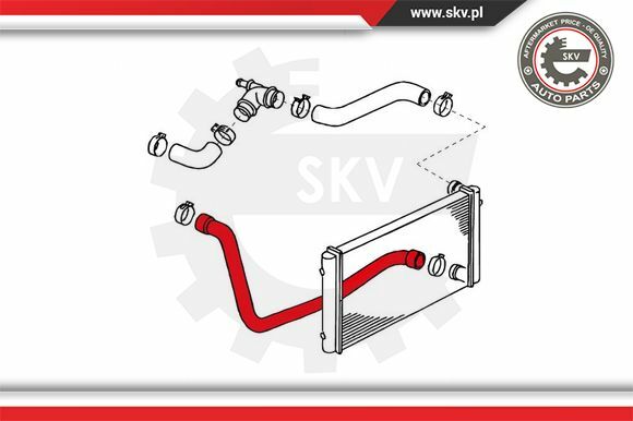 Przewód elastyczny chłodnicy 24SKV317 SKV