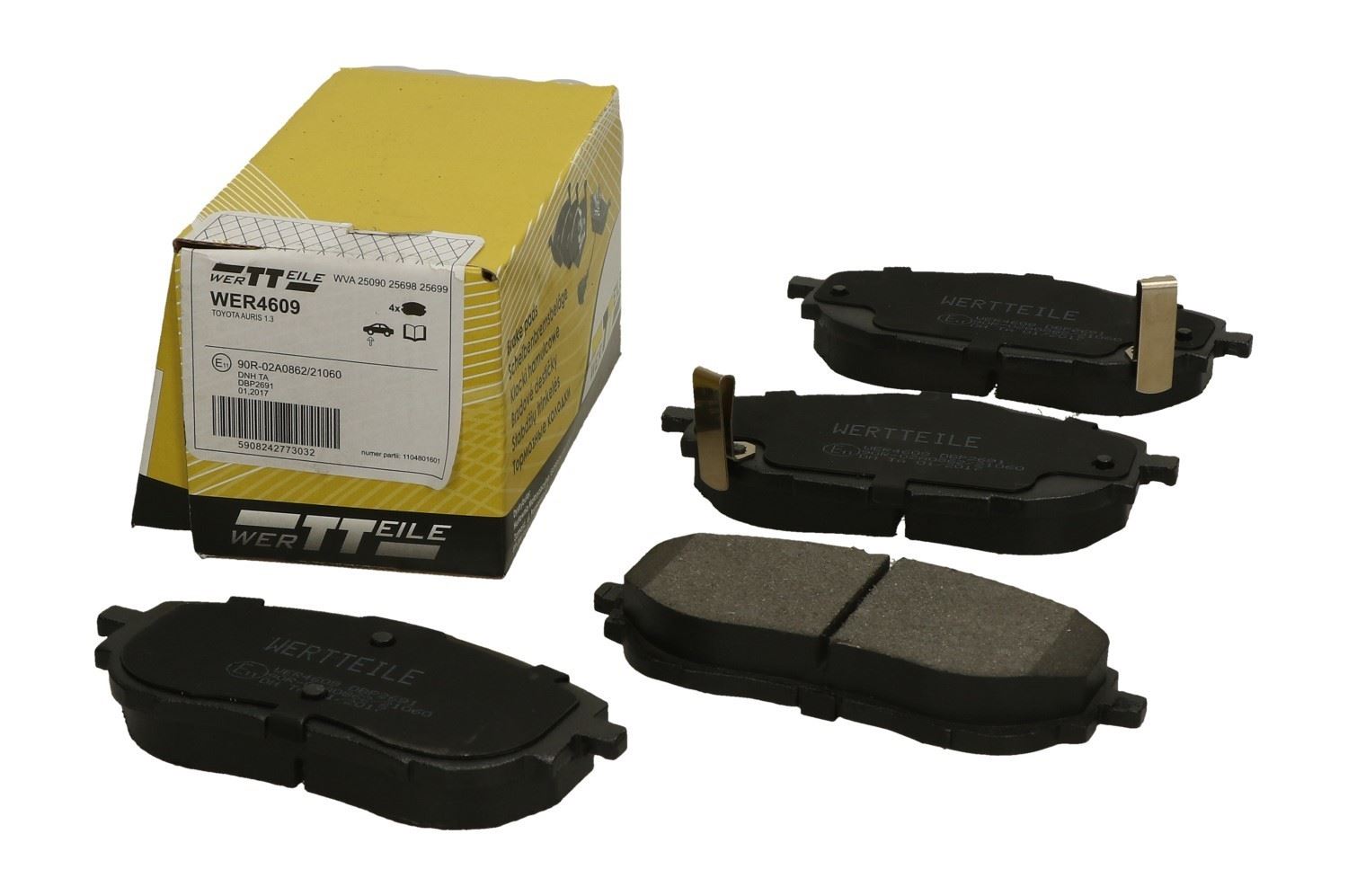 KLOCKI HAM WERTTEILE WER4609 TOYOTA AURIS 1.3 99KM, 1.6 132KM 12- WER4609 WER WERTTEILE