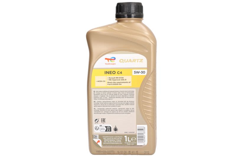 Olej silnikowy QUARTZ INEO C4 1L 2222772 TOTAL
